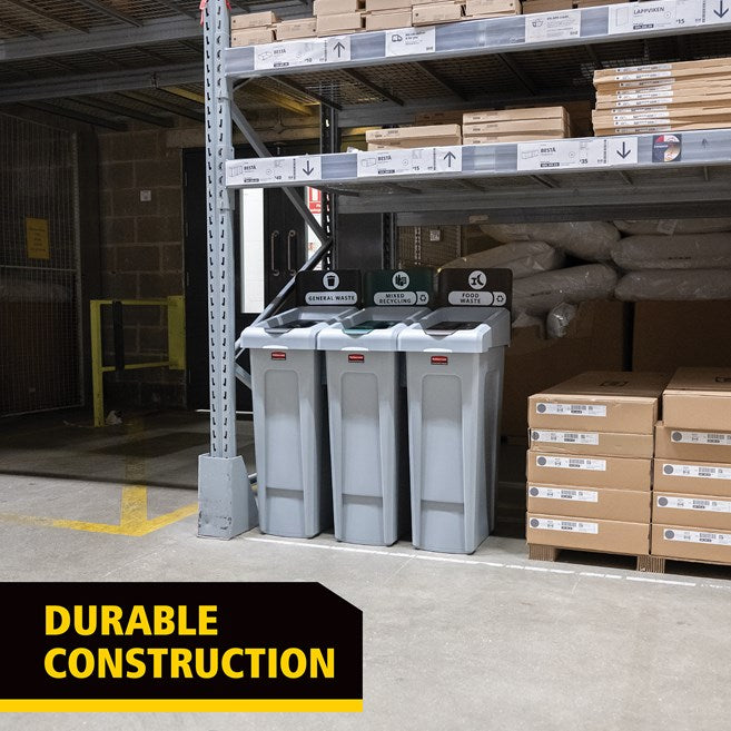 Rubbermaid Slim Jim Recycling Station Starter Kit