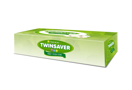 Twinsaver 2 Ply White Facial Tissue Box (40 Boxes of 90) (Code 2030)