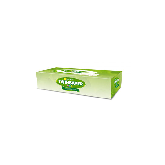 Twinsaver 2 Ply White Facial Tissue Box (40 Boxes of 90) (Code 2030)