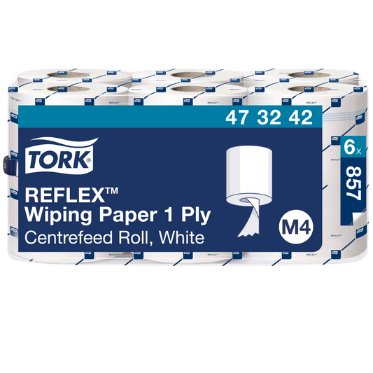 Tork Reflex Wiping Paper Towel White M4