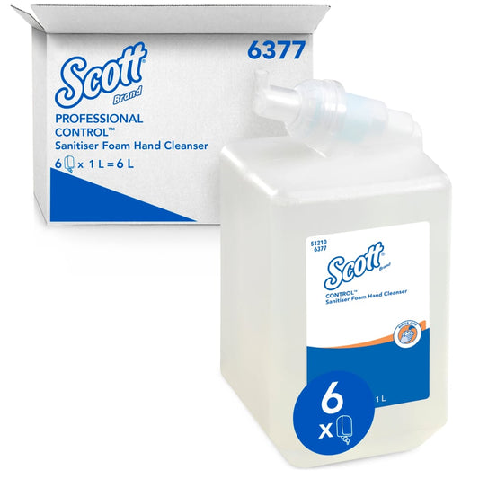 KIMBERLY-CLARK Scott Control Sanitiser Foam Hand Cleanser Refill (6 x 1L) (Code 6377)