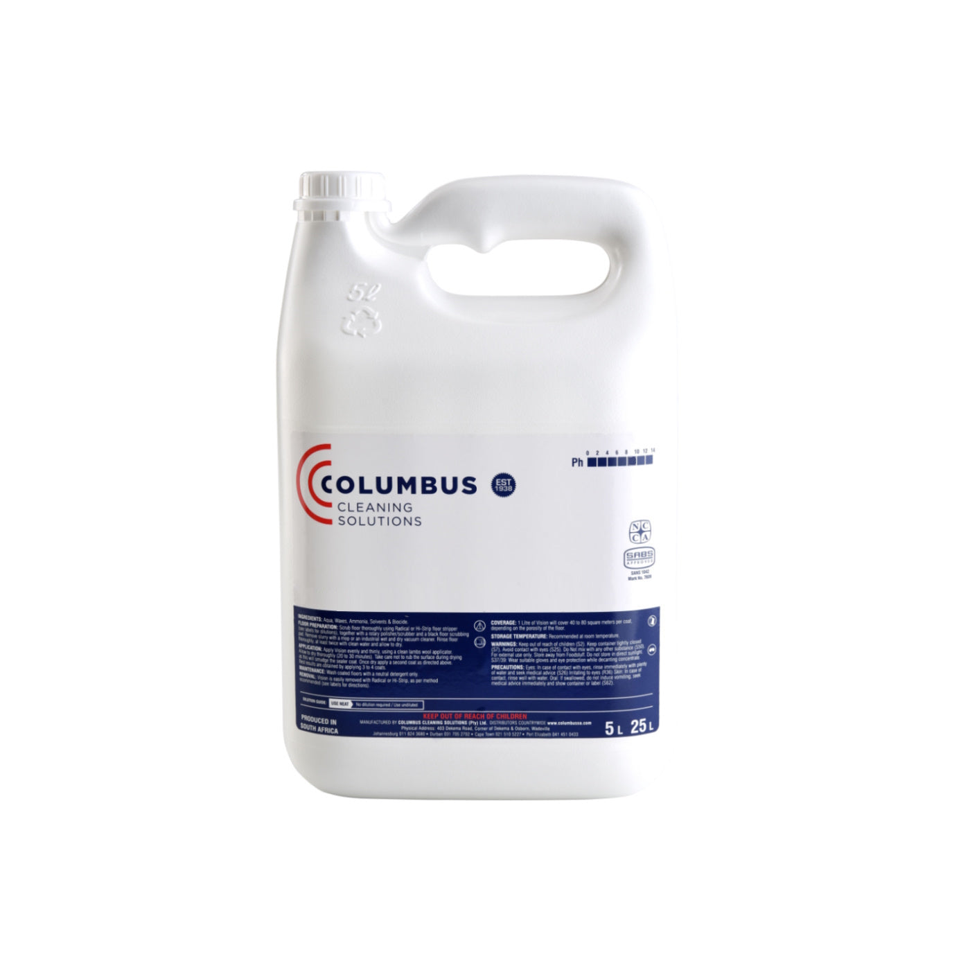 Columbus Hydrosan Force - Water Based Solvent Degreaser