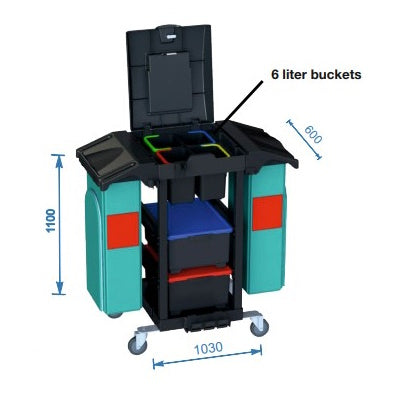 Arcora Ecoblack 150 Janitorial Trolley