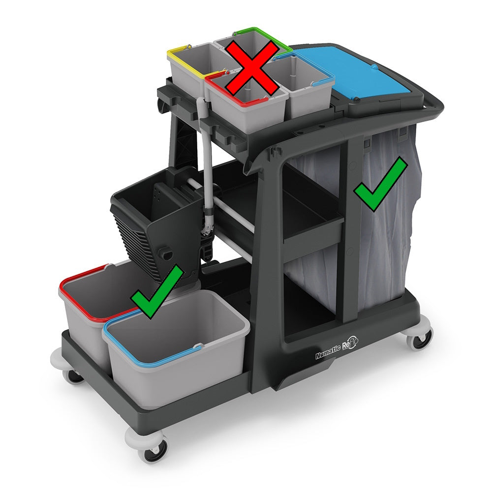 Numatic EM3R ECO-Matic Janitorial Trolley