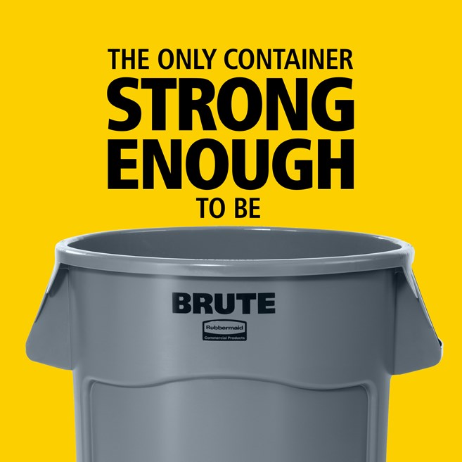 Rubbermaid Commercial Products Brute Vent Bin, White, No Lid 38L