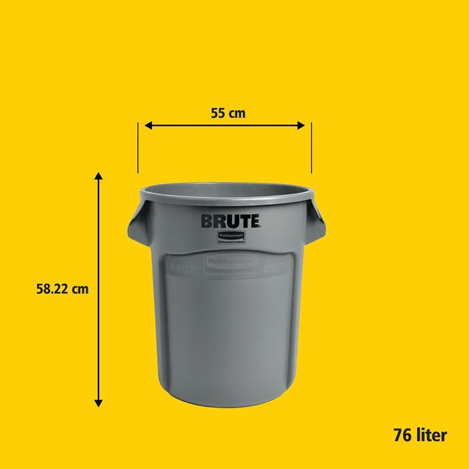 Rubbermaid Commercial Products Brute Vent Bin 76L