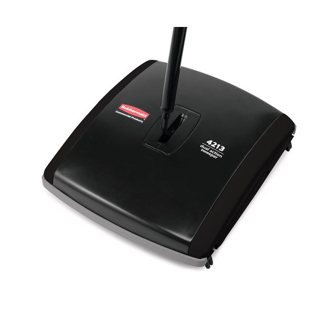 Rubbermaid Executive Series 19cm Dual-Action Bristle Mechanical Sweeper, Black