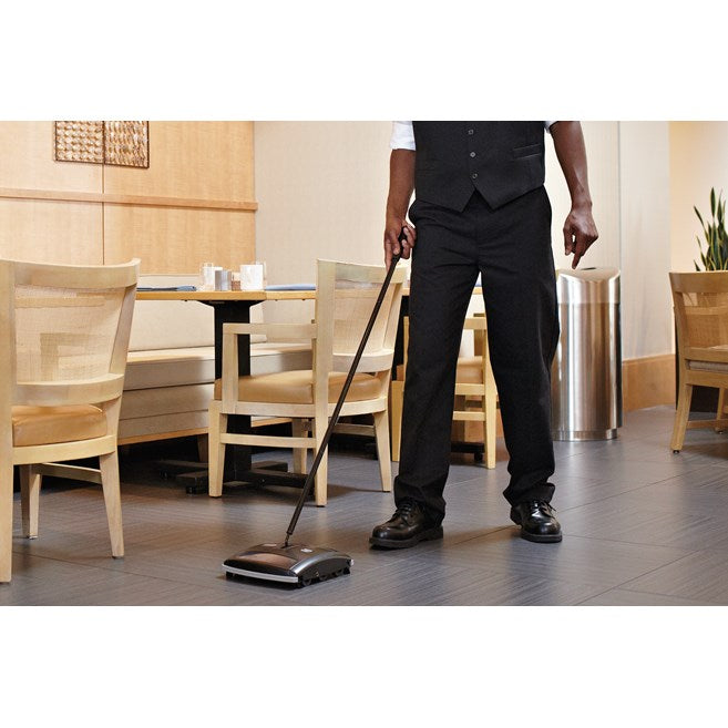 Rubbermaid Executive Series 19cm Dual-Action Bristle Mechanical Sweeper, Black
