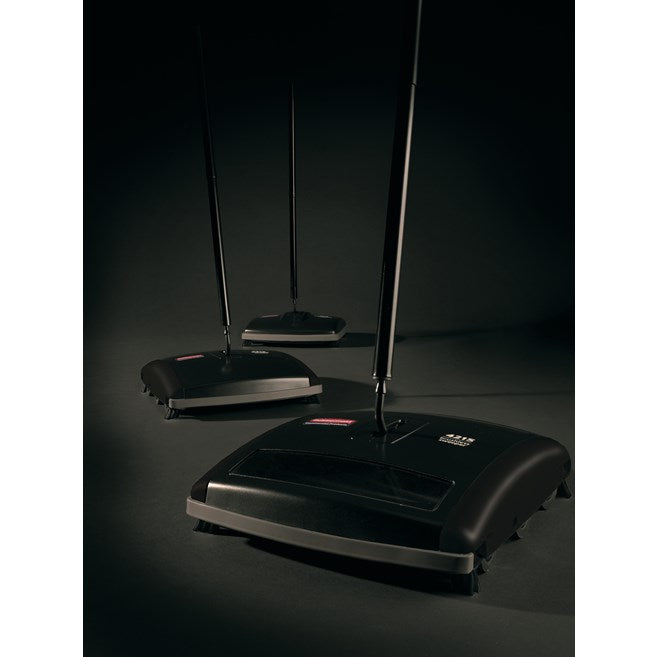 Rubbermaid Executive Series 19cm Dual-Action Bristle Mechanical Sweeper, Black