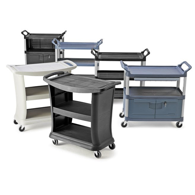 Rubbermaid Executive Series Service Cart, Black