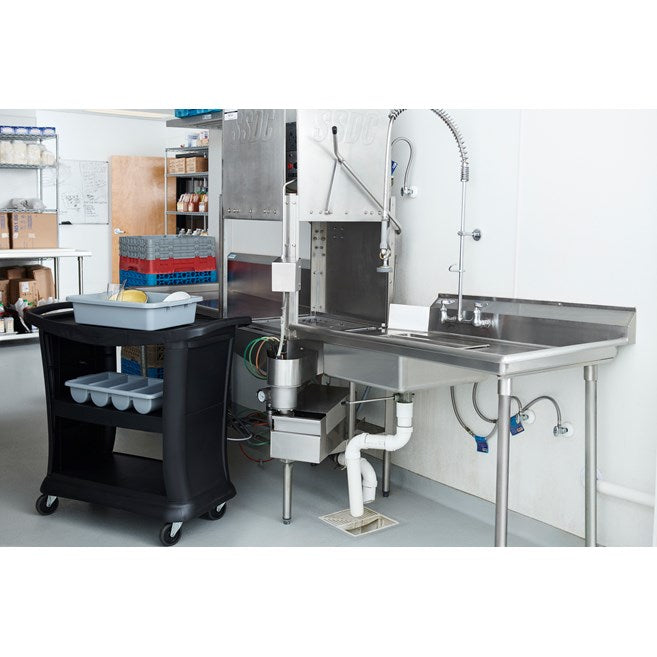 Rubbermaid Executive Series Service Cart, Black