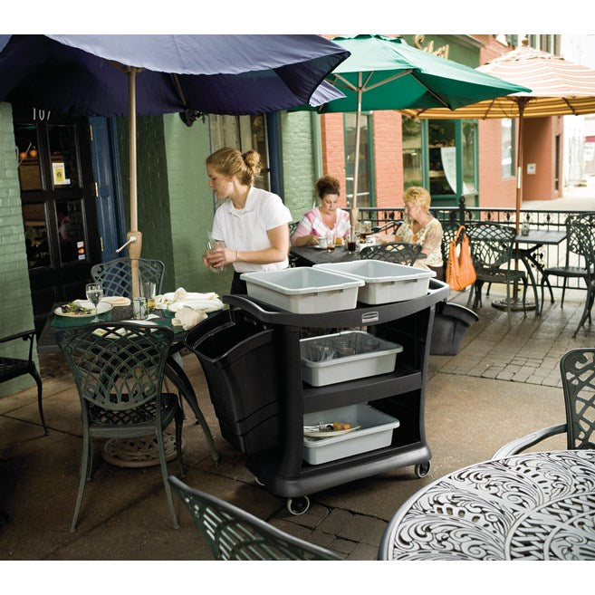 Rubbermaid Executive Series Service Cart, Black