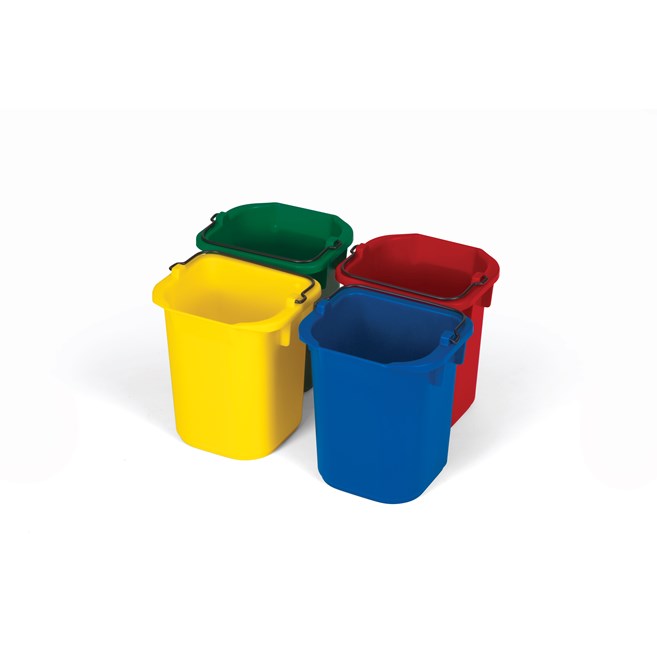Rubbermaid 4-Pack of 5L Disinfecting Pails – Blue, Red, Yellow, Green
