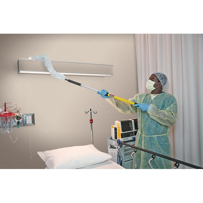 Rubbermaid HYGEN Quick-Connect Flexible Dusting Wand with High Performance Microfibre Sleeve
