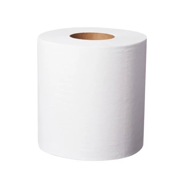 Ticra Barrel Centre Feed Towel Roll 1-Ply Virgin Paper (Pack of 4) (210mm x 360m)