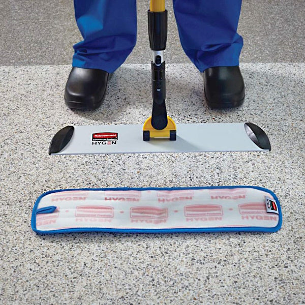 Rubbermaid HYGEN Quick-Connect Aluminium Mop Frame with Velcro 40cm ...