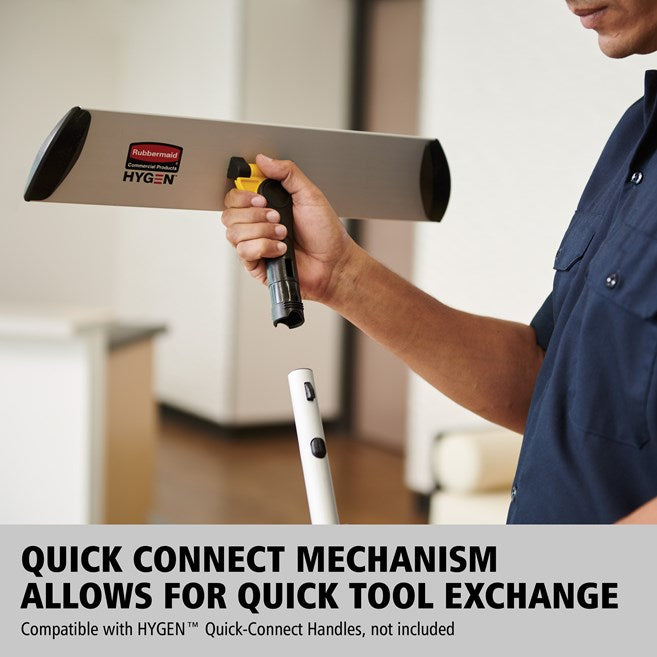 Rubbermaid HYGEN Quick-Connect Aluminium Mop Frame with Velcro 40cm