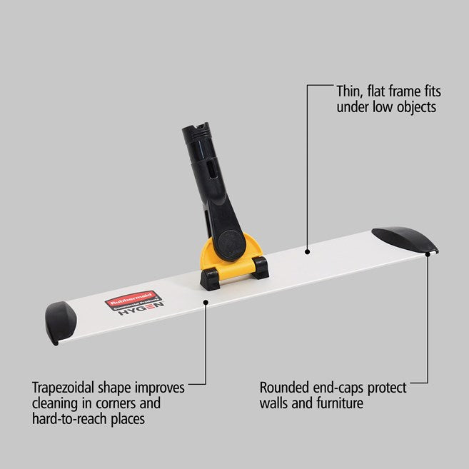 Rubbermaid HYGEN Quick-Connect Aluminium Mop Frame with Velcro 40cm