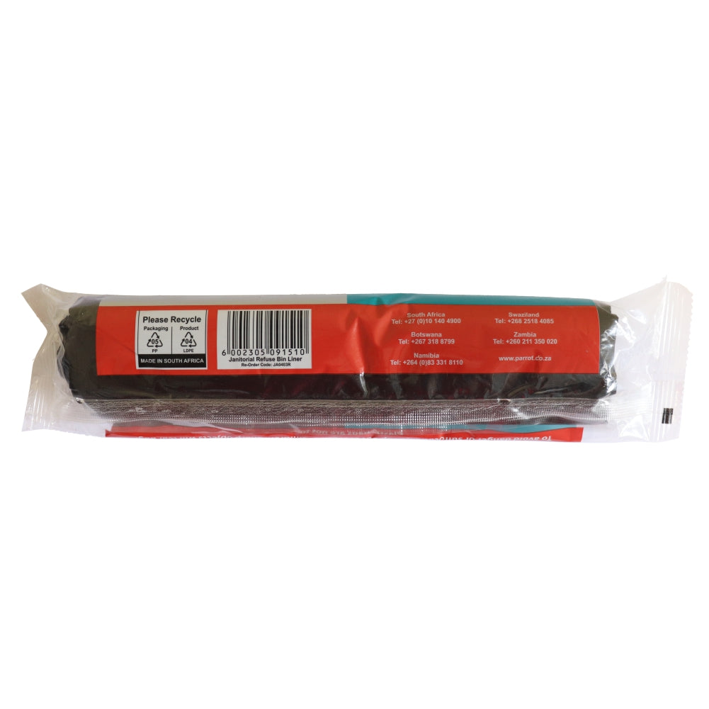 Parrot Refuse Bag 22 Micron 440x450mm 10L (Pack of 20 Bags)(JA0403R)