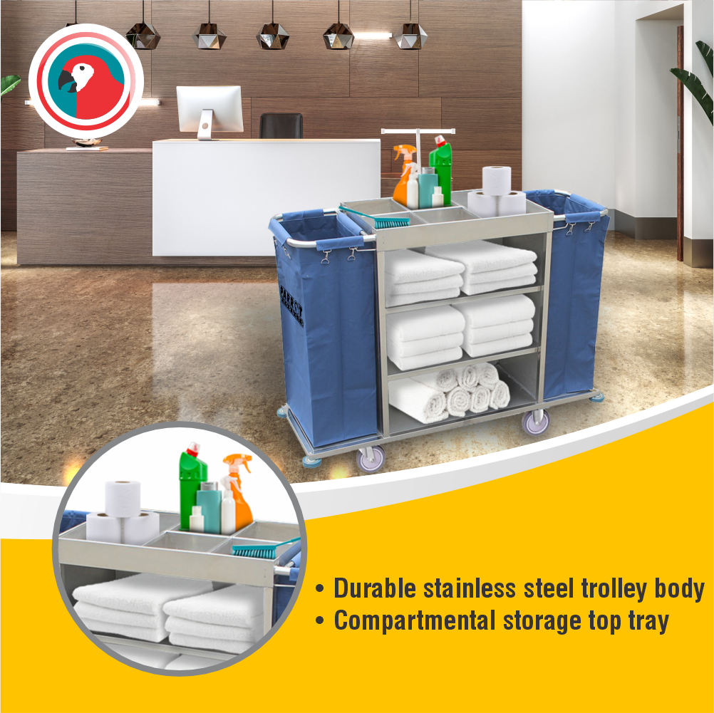 Parrot Trolley Hotel Stainless Steel (JA0708)