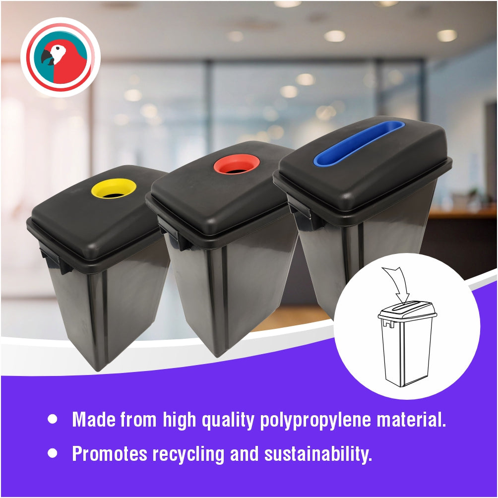 Parrot Bin Recycling Set of 3 - Plastic (JA0805)