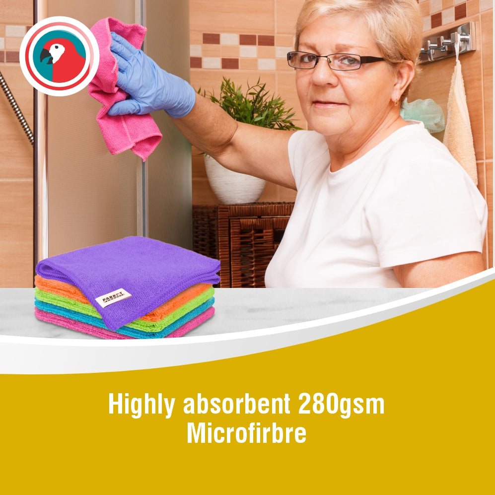 Parrot Microfibre Cloth 280gsm (Pack of 5) (JA0901)