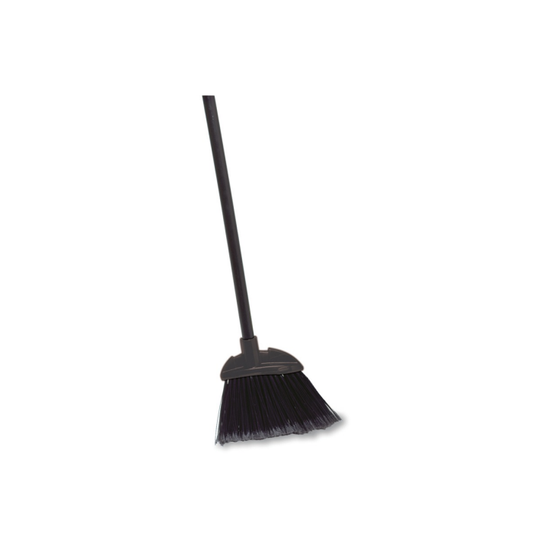 Rubbermaid Lobby Broom, Vinyl Handle, Black