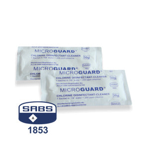 Microguard - Chlorine Disinfectant Cleaner (Box of 100 x 30g Sachets ...