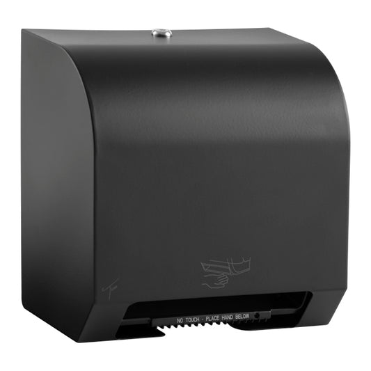 Ticra Mini Sensor Rolled Paper Towel Dispenser Matt Black Mild Steel