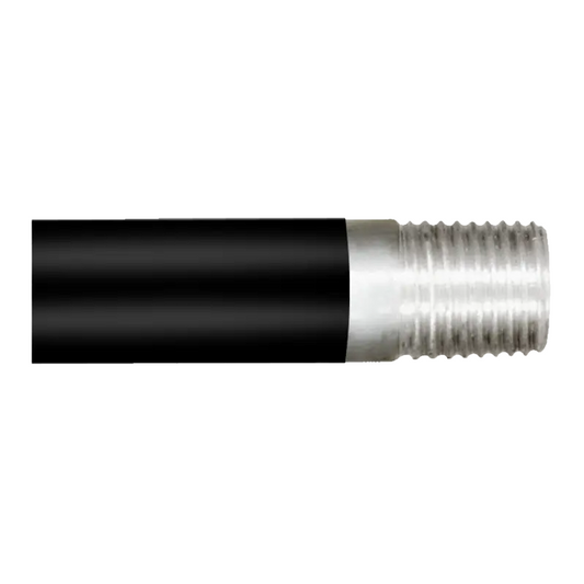 Prism Aluminium Handle with Moulded Top and Aluminium Bottom Thread (1.2m x 25mm)