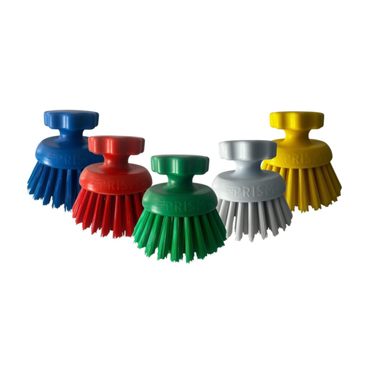 Prism Round Hygiene Scrub Brush with Soft Bristle