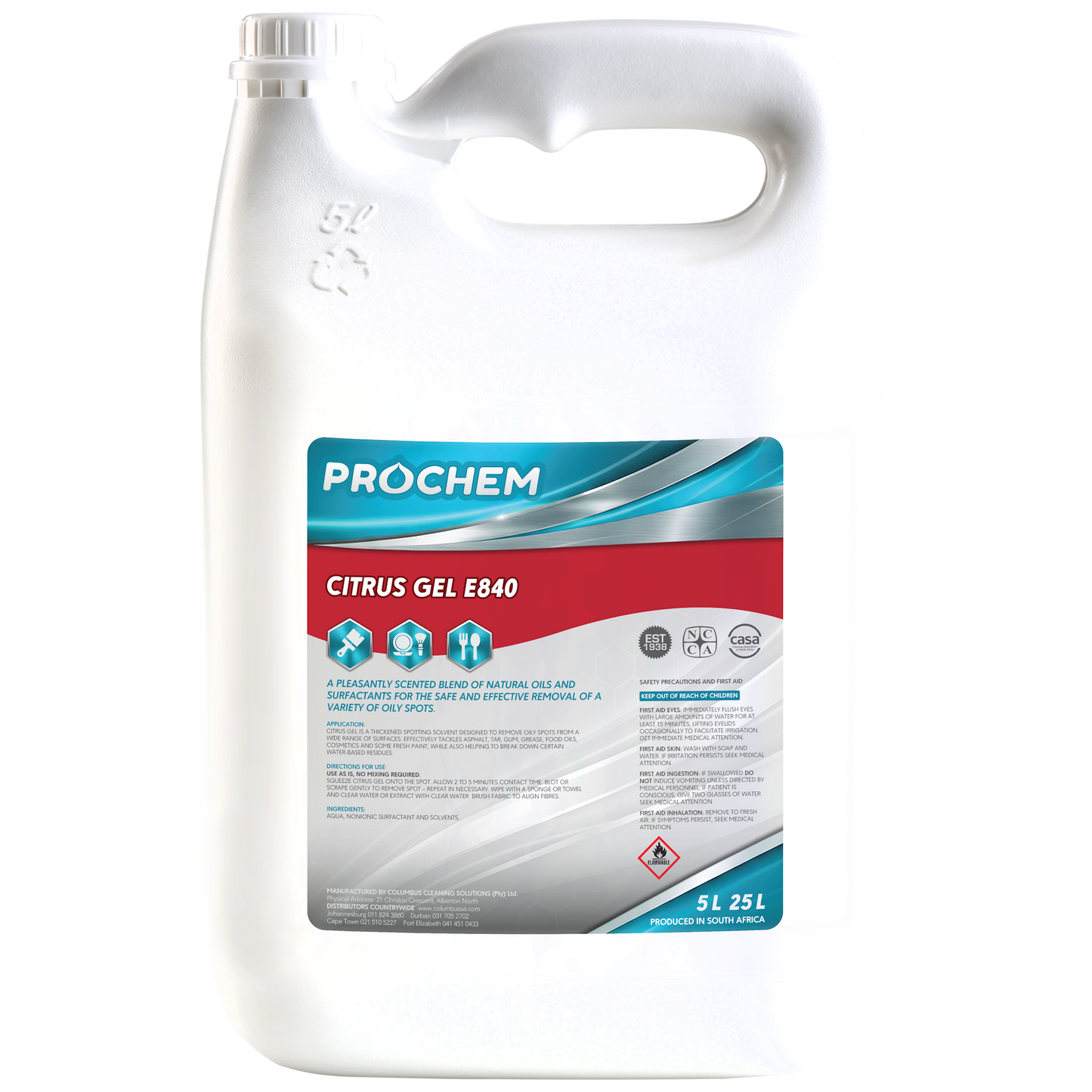 Prochem Citrus Gel Spot & Stain Remover E840