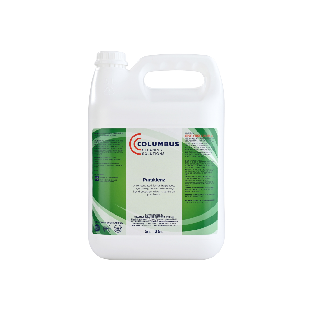 Columbus Hydrosan Puraklenz - Concentrated Dishwashing Detergent