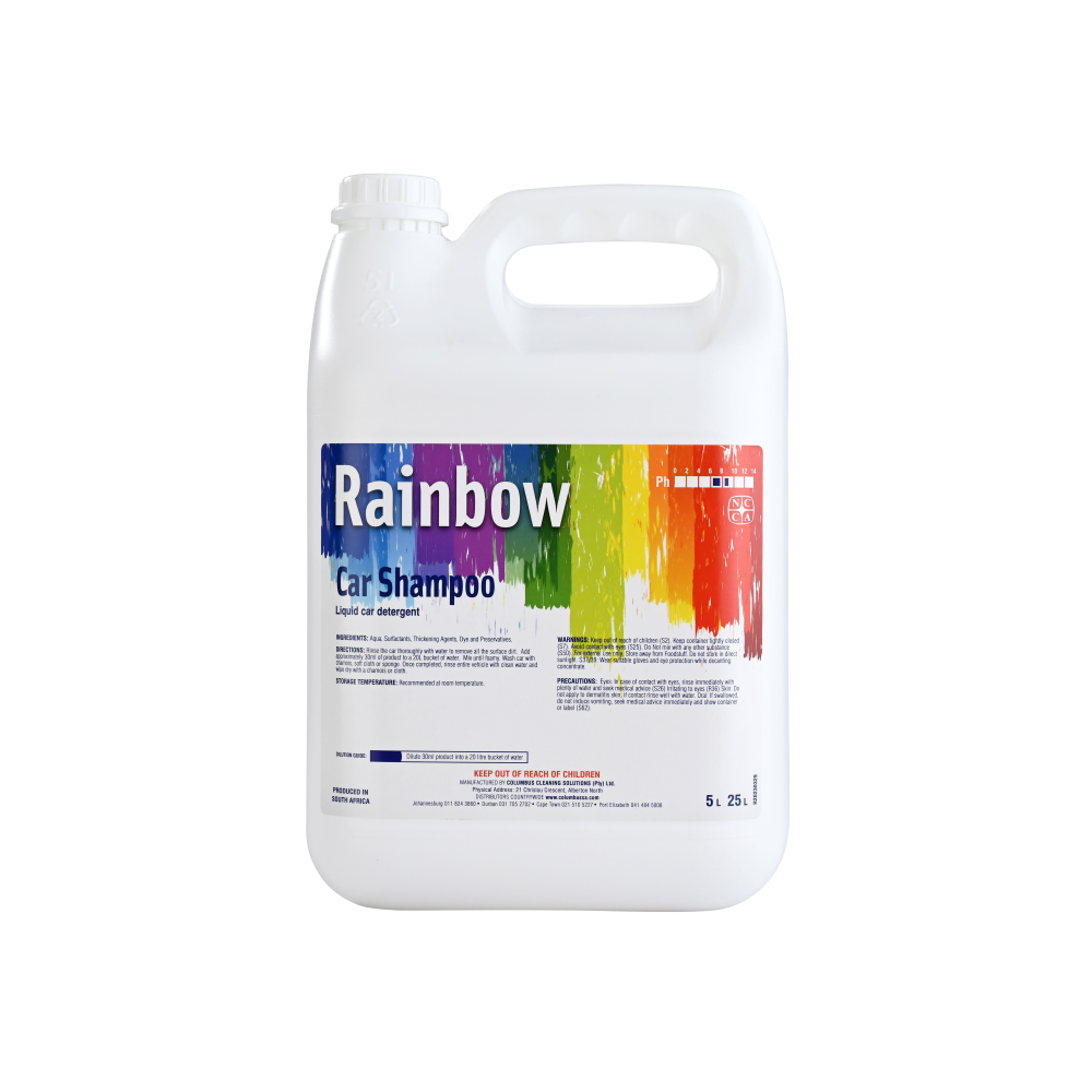 Rainbow Car Shampoo 25L Clean Source