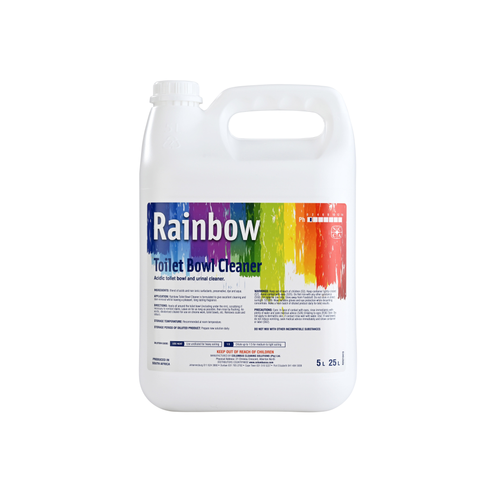 Rainbow Toilet Bowl Cleaner 25L Clean Source