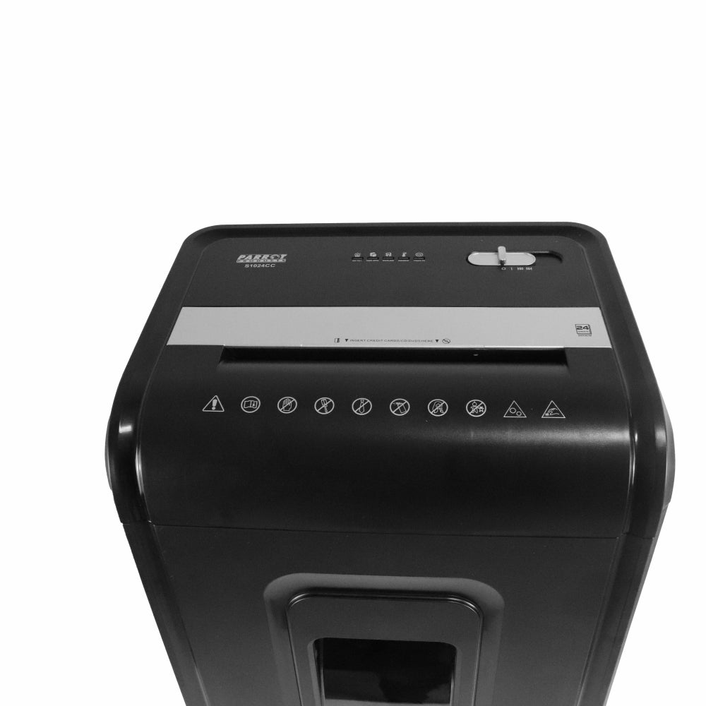 Parrot Shredder S1024CC - Paper 24 Sheet (4 x 38mm Cross Cut)