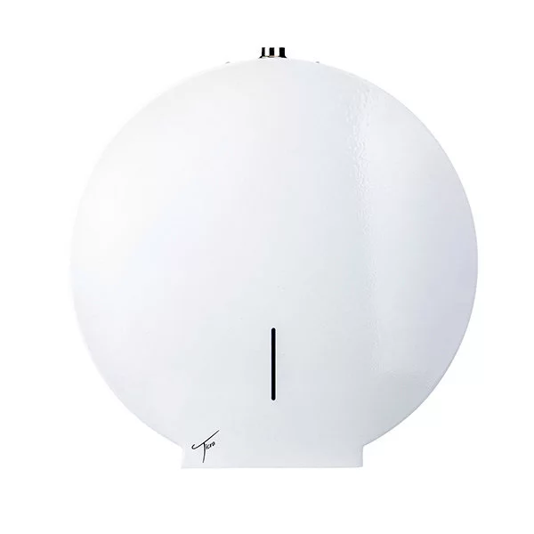 Ticra Pure White Mild Steel Decca Toilet Roll Holder