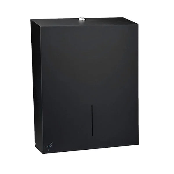 Ticra Graphite Black Steel Folded Paper Towel Dispenser