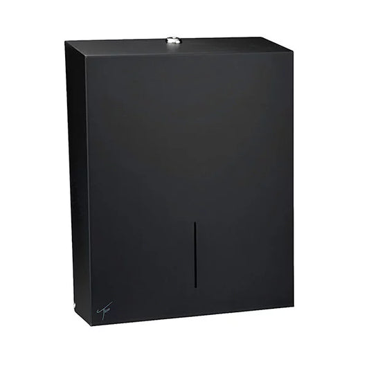 Ticra Graphite Black Steel Folded Paper Towel Dispenser
