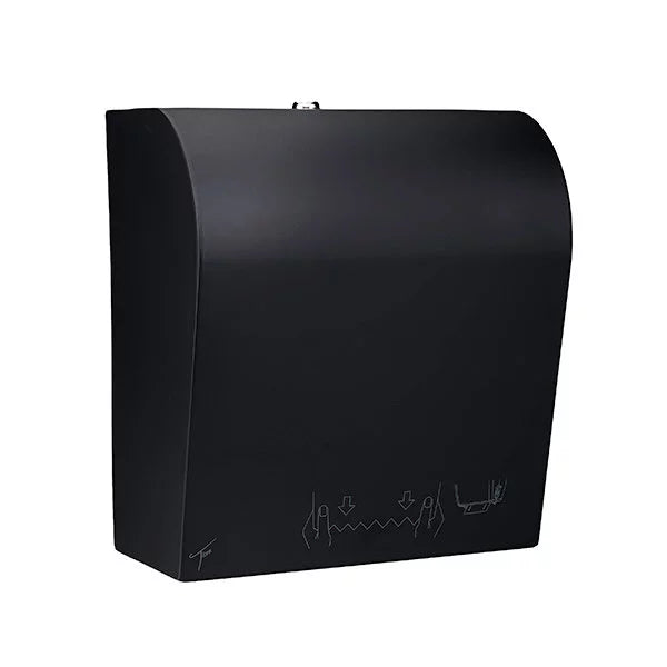 Ticra Graphite Black Steel Mini Autocut Rolled Paper Towel Dispenser