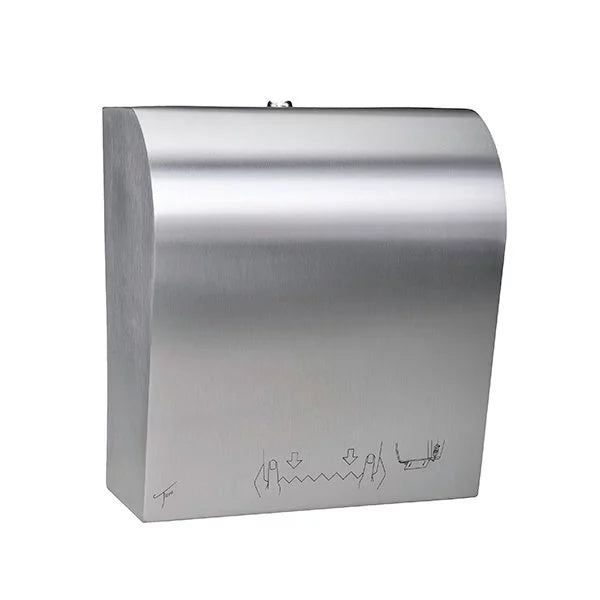 Ticra Velora Stainless Steel Mini Autocut Rolled Paper Towel Dispenser
