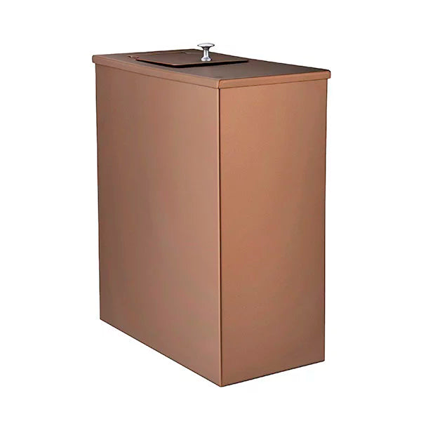 Ticra Ember Bronze Steel Slimline 20L Sanitary Bin