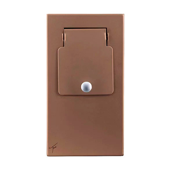 Ticra Ember Bronze Steel Slimline 20L Sanitary Bin
