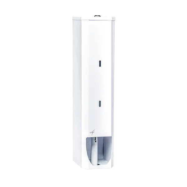 Ticra Pure White Mild Steel Toilet Roll Holder 5 Roll