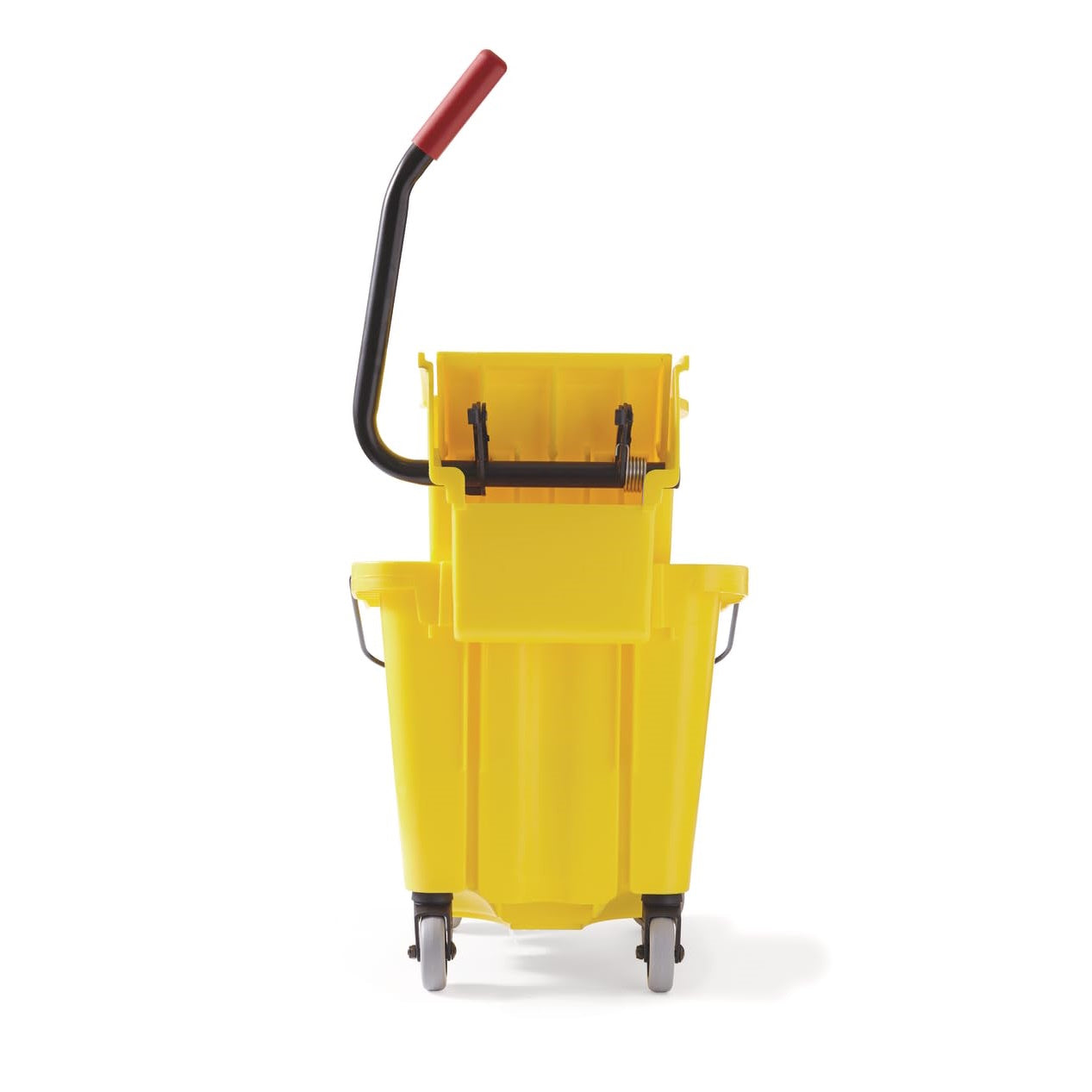 Rubbermaid WaveBrake 33L Side Press Bucket and Wringer, Yellow