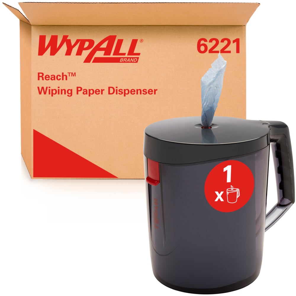 WypAll Reach Portable Centrefeed Dispenser - White or Blue Roll Dispenser - Code 6221