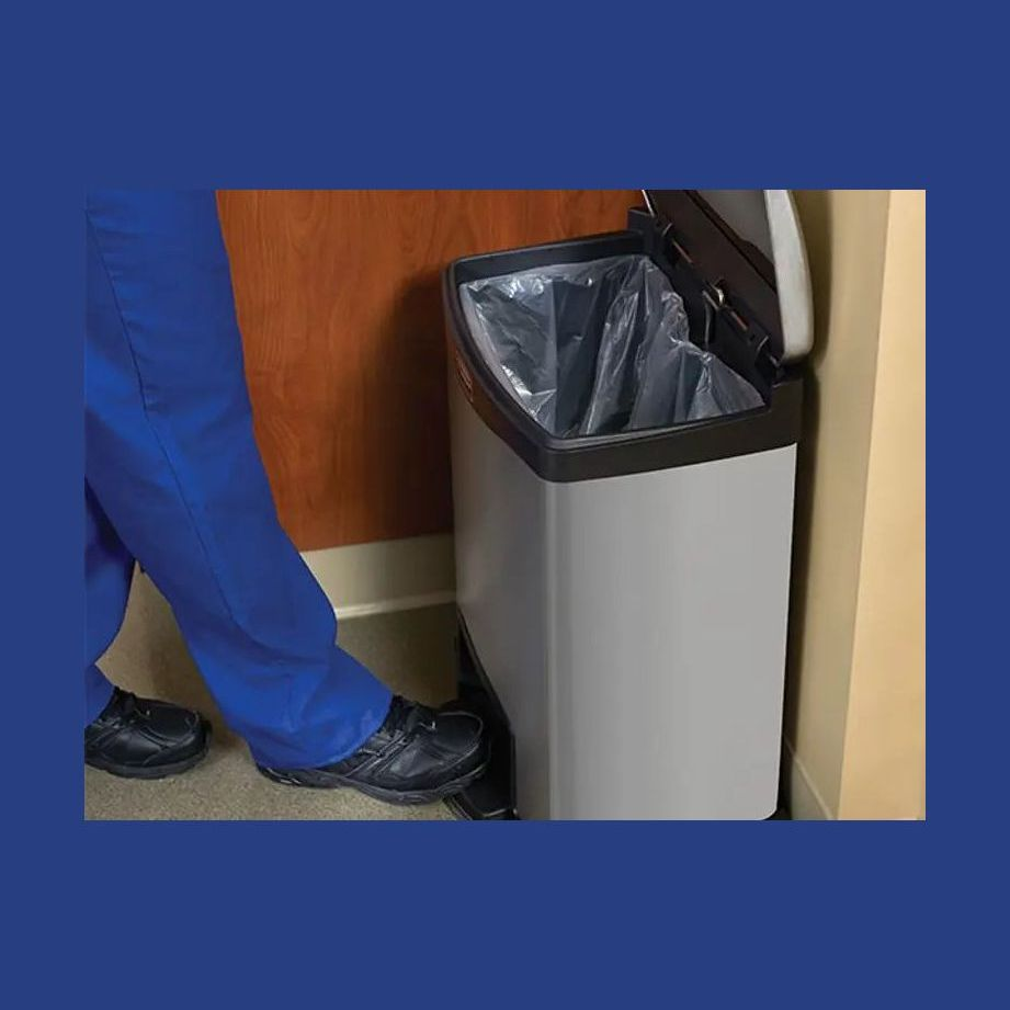 Rubbermaid Slim Jim Resin Front Step-On Pedal Bin