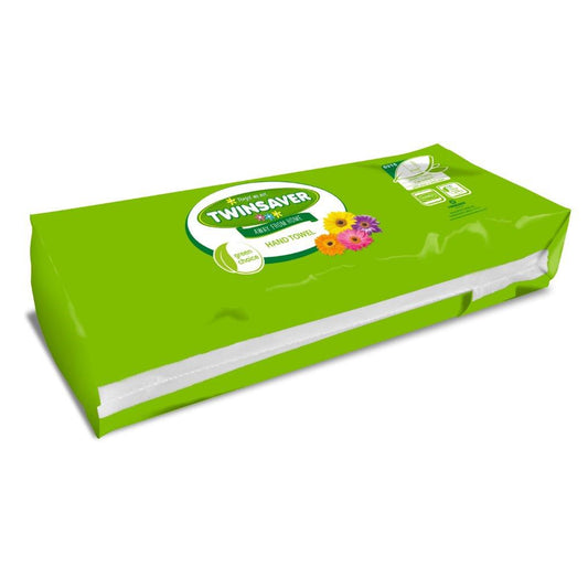 Twinsaver 1 Ply Interfold Hand Towel (20 Packs of 120) (Code 0315)