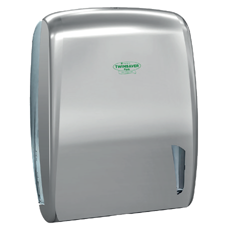 Twinsaver Finesse Folded Towel Dispenser - Silver (Code 0433)