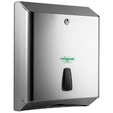 Twinsaver Platinum Folded Towel Dispenser - Stainless Steel (Code 0435)